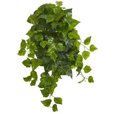 Homplanti Deluxe London Ivy Hanging Bush Artificial Plant (set Of 3) (real Touch) 28"