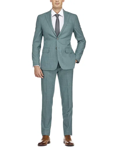 Shop English Laundry Wool-blend Suit In Green