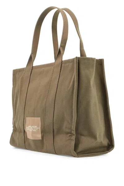 Shop Marc Jacobs The Large Canvas Tote Bag - B In Verde