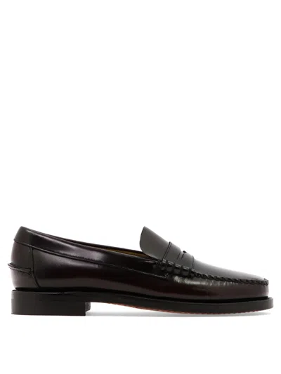 Shop Sebago Classic Dan Loafers & Slippers In Bordeaux