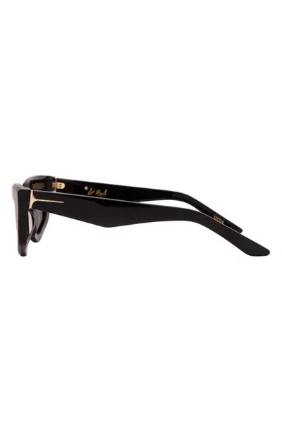 Dezi Switch 55mm Square Sunglasses In Black/dark Smoke