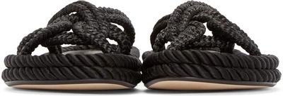 Shop Isabel Marant Black Popeye Rope Sandals