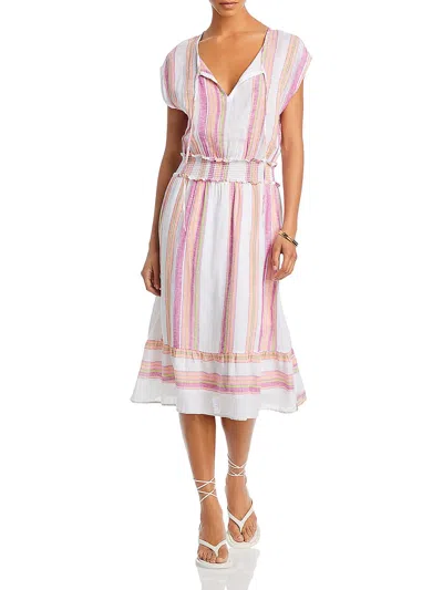 Shop Rails Womens Midi Striped Midi Dress In Pink