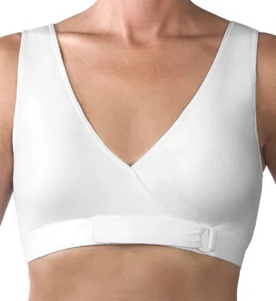 Fresh Comfort Easy Open Front Close Bra In White In White