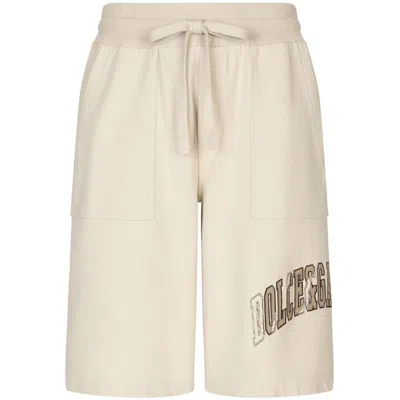 Shop Dolce & Gabbana Shorts In Neutrals