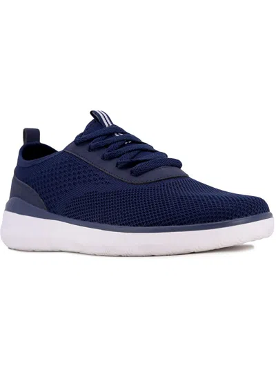 Shop Nautica Weiton Mens Lace-up Manmade Running & Training Shoes In Blue