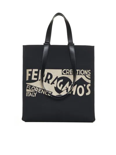 Shop Ferragamo Bags In Nero || Nero || Nero