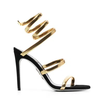 Shop René Caovilla Shoes In Gold