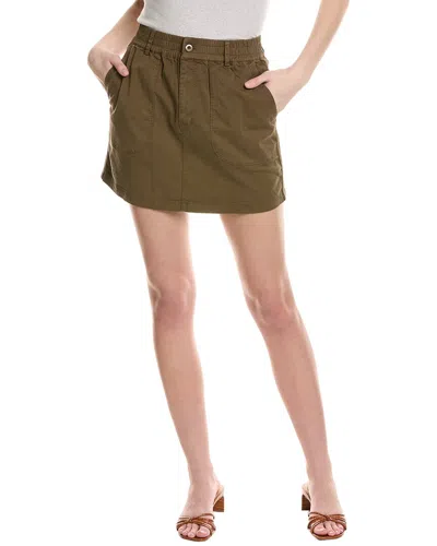 Shop Michael Stars Monroe Mini Skirt In Green