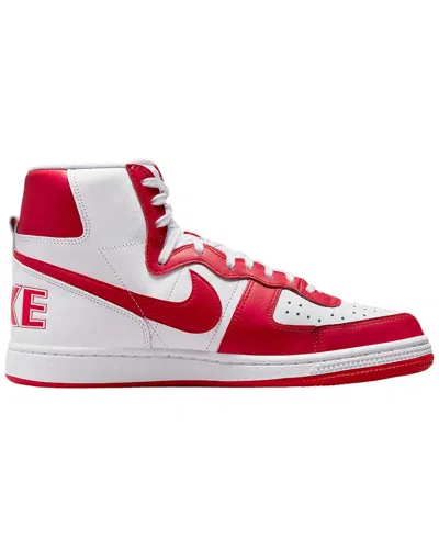Shop Nike Terminator Leather High Sneaker In Red