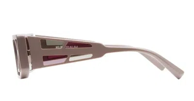Kuboraum Geometric Sunglasses In Brown
