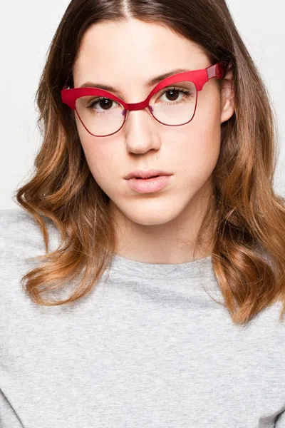Platoy Eyeglasses In Red