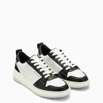 Ferragamo Suede Patch Skate Sneaker In Multicolor