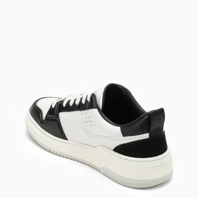 Ferragamo Suede Patch Skate Sneaker In Multicolor
