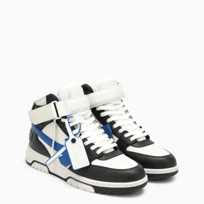 Shop Off-white Out Of Office Black/navy Blue High Top Trainer Men In Multicolor