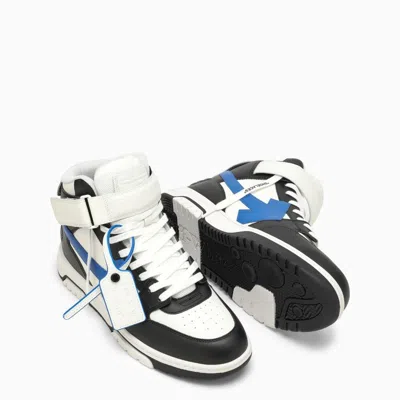 Shop Off-white Out Of Office Black/navy Blue High Top Trainer Men In Multicolor