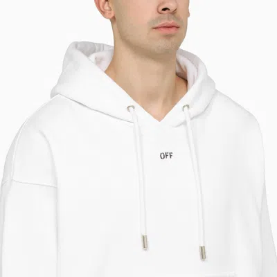 Shop Off-white White Skate Hoodie With Off Logo Men
