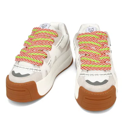Naked Wolfe Man Slide Laces Zig Zag Orange/green