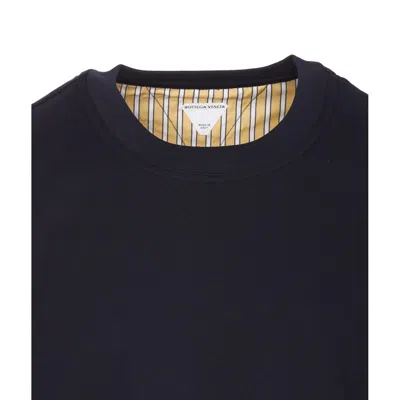 Shop Bottega Veneta T-shirts And Polos In Navy-yellow-white