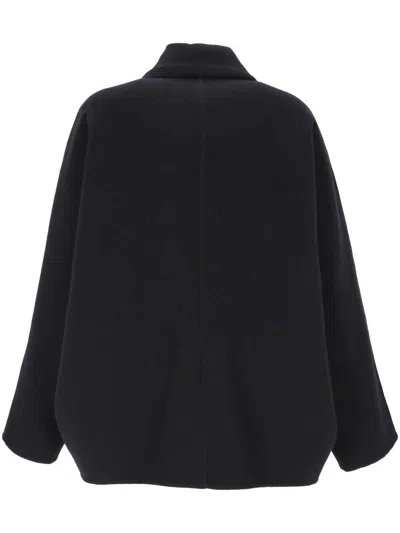 Brunello Cucinelli Double-breasted Wool And Cashmere Cab In Blue