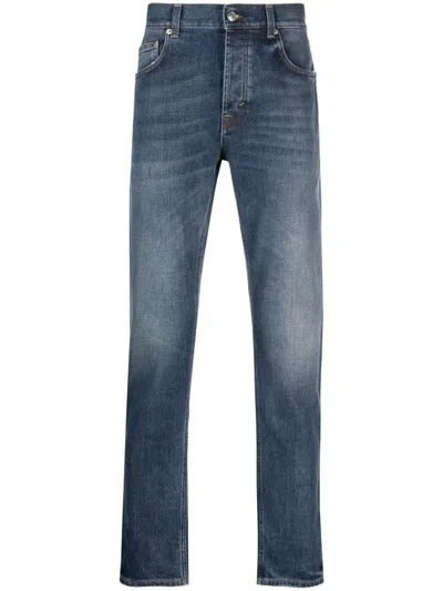 Shop Department 5 Slim Fit Denim Trousers In Blue