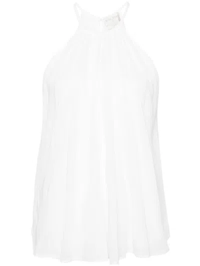 Shop Forte Forte Forte_forte Cotton And Silk Blend Top In White