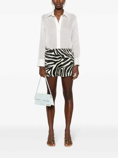Shop Zimmermann Alight Relaxed Shirt In Ivory In Multi