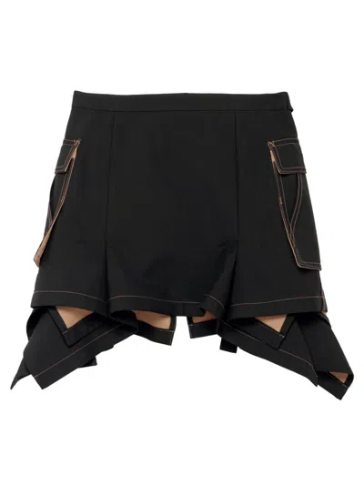 Shop Sacai X Carhartt Wip Skirts In Black
