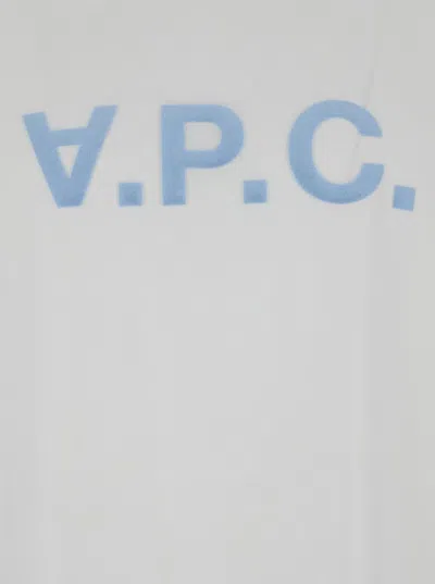 Apc White Oversized T-shirt With Vpc Print In White
