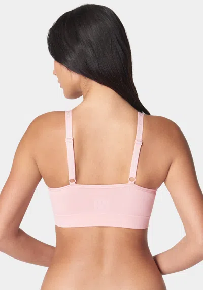 Bebe Three Pack Seamless Microfiber Comfort Bras In Rose