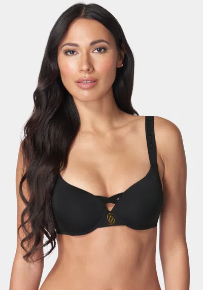Bebe Microfiber Mega Push-up Bra In Black