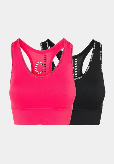 Bebe Two Pack Seamless Microfiber Bras In Cosmo
