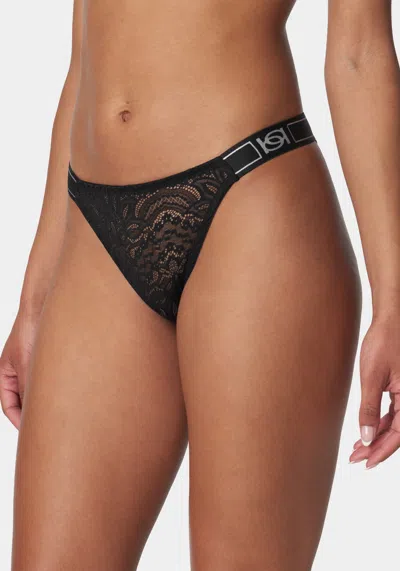 Bebe Lace Three Pack Bikini Set In Violet