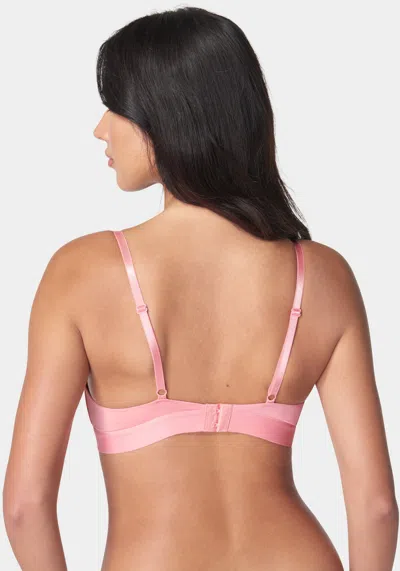 Bebe Two Pack Wire Free Microfiber Bras In Pink Lemonade