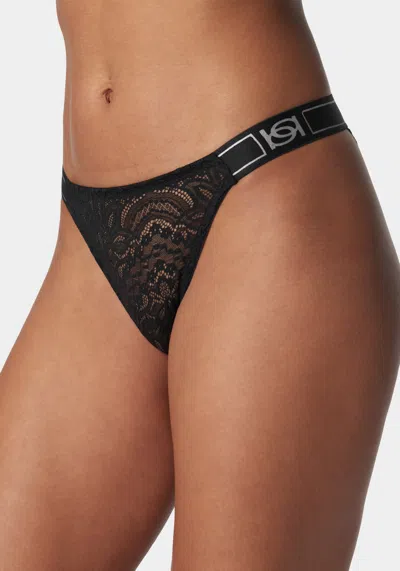 Bebe Lace Three Pack Bikini Set In Violet