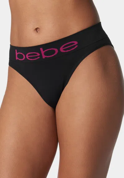 Bebe Four Pack Seamless Microfiber Bikini Set In Pink Glow