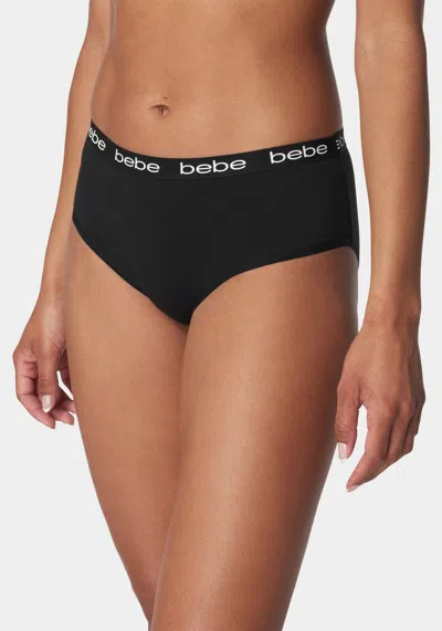 Bebe Five Pack Logo Printed Hipster Set In Pink Glow