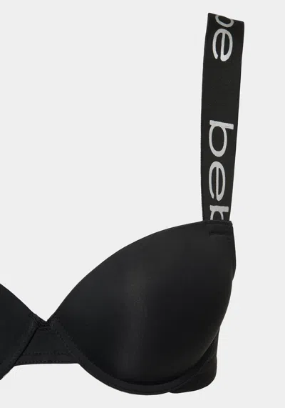 Bebe Microfiber Two Pack Push Up Bras In Black