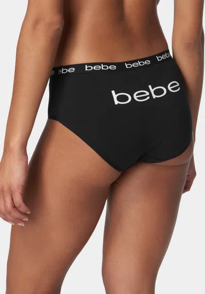 Bebe Five Pack Logo Printed Hipster Set In Pink Glow