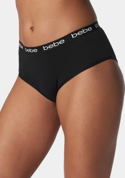Bebe Five Pack Logo Printed Hipster Set In Pink Glow