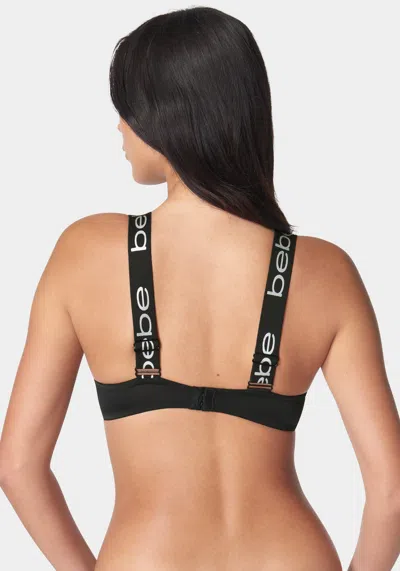 Bebe Microfiber Two Pack Push Up Bras In Black