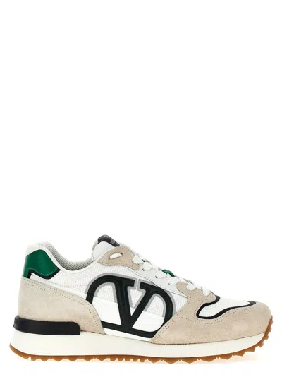 Shop Valentino Vlogo Pace Sneakers In Multicolor