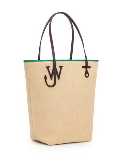 Shop Jw Anderson J.w. Anderson Tall Anchor Tote Bag In Beige