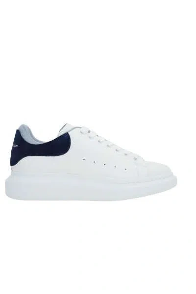 Shop Alexander Mcqueen Sneakers In White+navy
