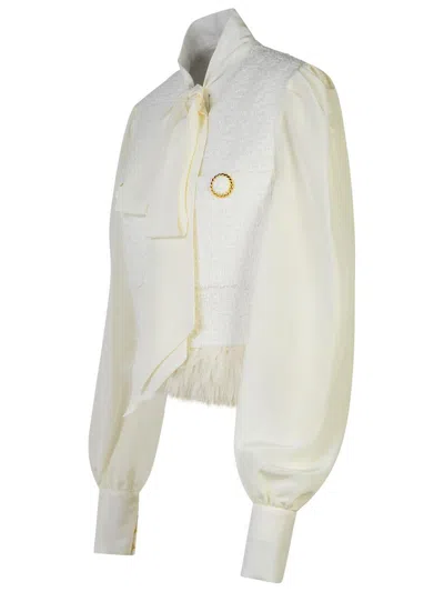 Shop Balmain Jackets In White