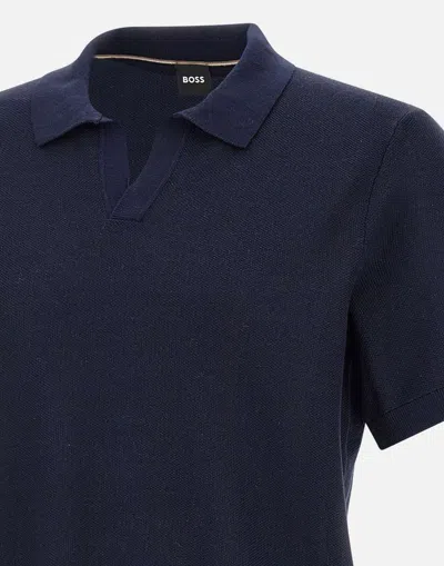 Shop Hugo Boss Boss T-shirts And Polos In Blue