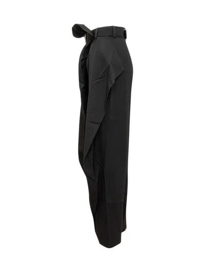 Shop Jw Anderson J.w. Anderson Fold Over Pant In Black