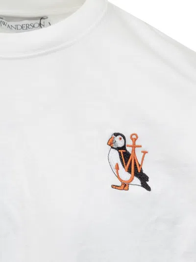 Shop Jw Anderson J.w. Anderson T-shirt Jw Puffin In White