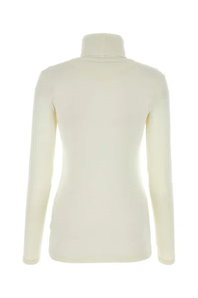 Jil Sander White Wool Blend Sweater In White