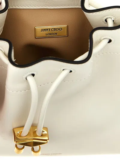 Shop Jimmy Choo 'bon Bon' Bucket Bag In White